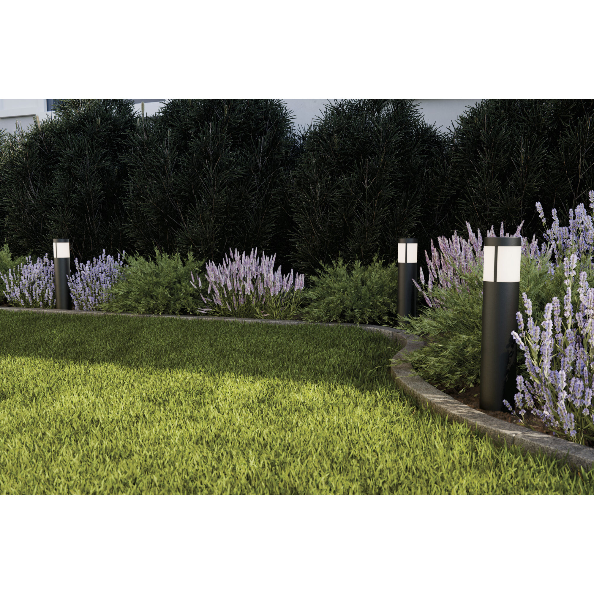 Independence 12 AC/DC 2.75 watt Textured Black Round Bollard in 3000K